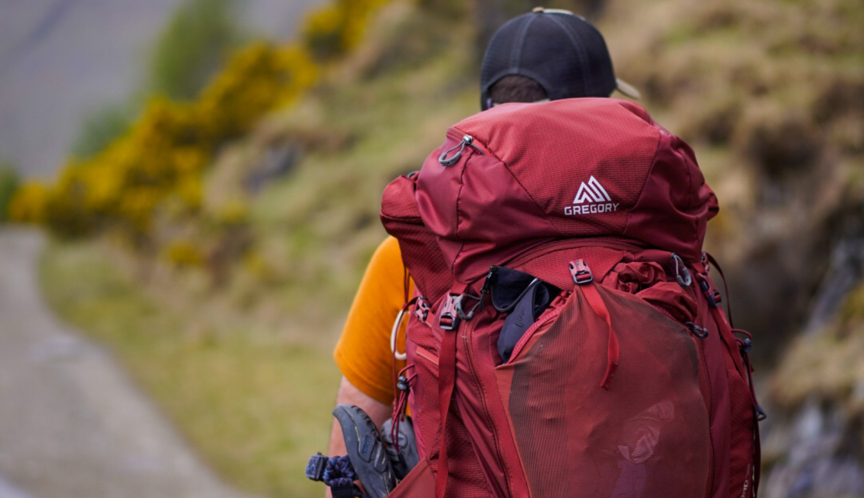 wandelaar met rugzak